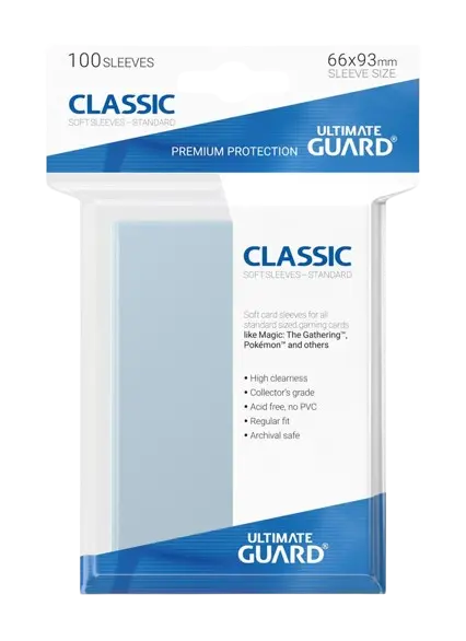 Ultimate Guard 100 protège-cartes Classic Transparent perfect sleeves (précise fit)  