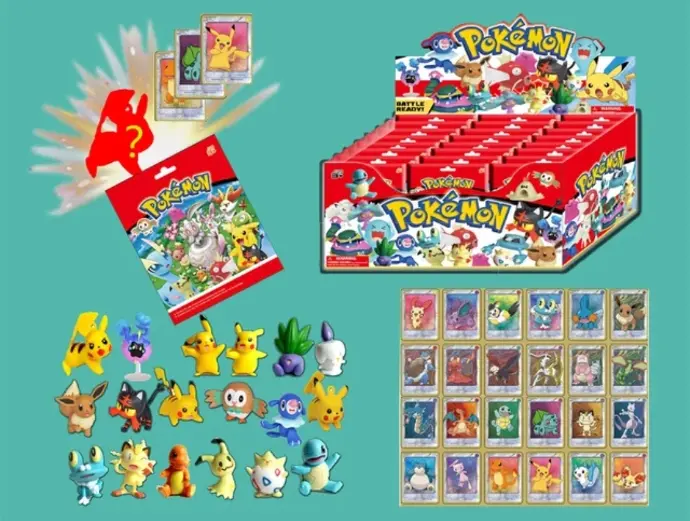 Sachet mystère pokémon (carte et figurines)