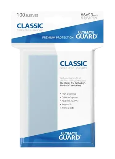 Ultimate Guard 100 protège-cartes Classic Transparent perfect sleeves (précise fit)  