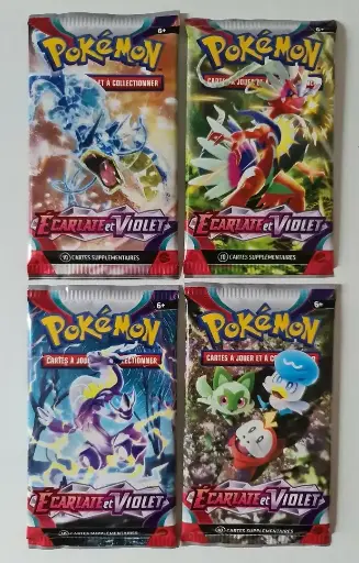 Tripack Pokémon Écarlate et Violet Evolutions à Paldéa neuf scellé - Pokemon